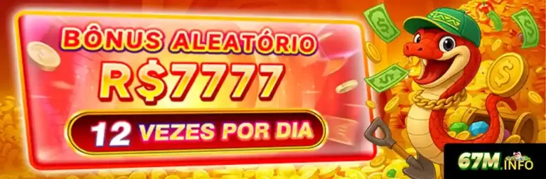 Bônus Aleatório de até R$7777